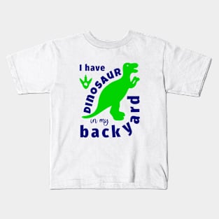 Funny quote with dinosaur silhouette Kids T-Shirt